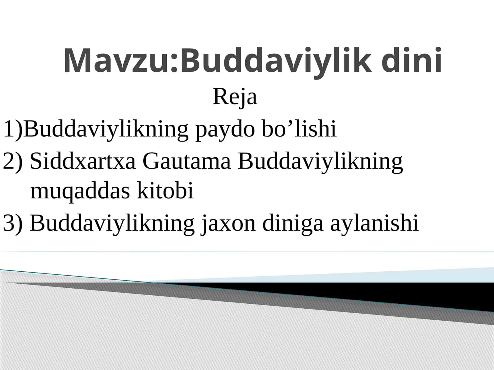 Buddaviylikdini 1