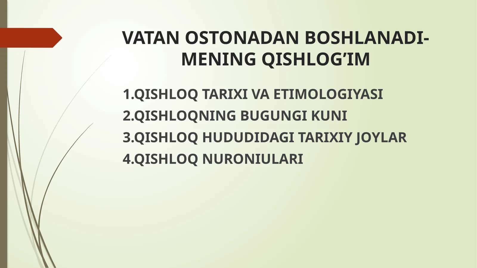 QISHLOQTARIXIVAETIMOLOGIYASI 1