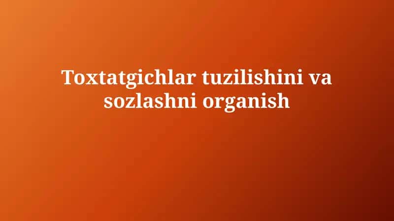 Sovutgichning Asosiy Qismlari va Konfiguratsiyasi 1