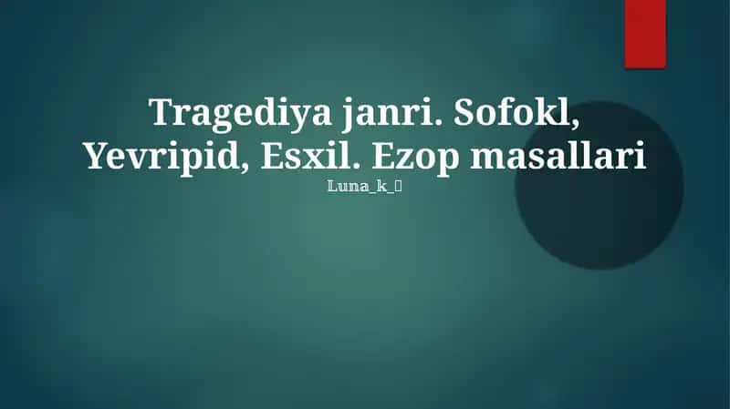 Mavzular va merosi 1