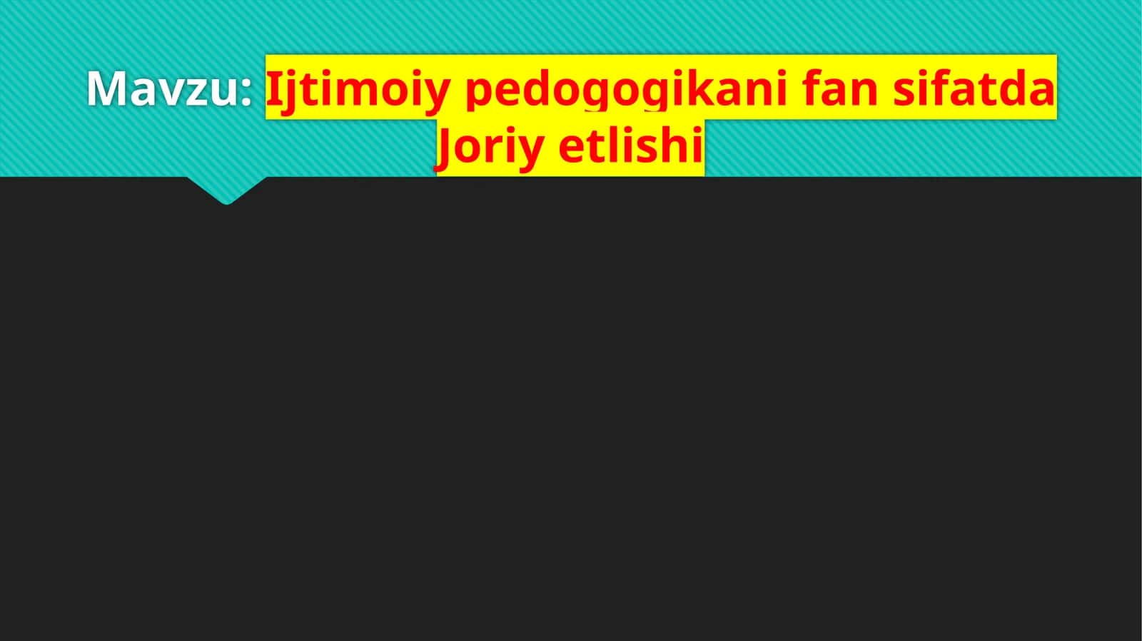 Ijtimoiy pedogogika 1