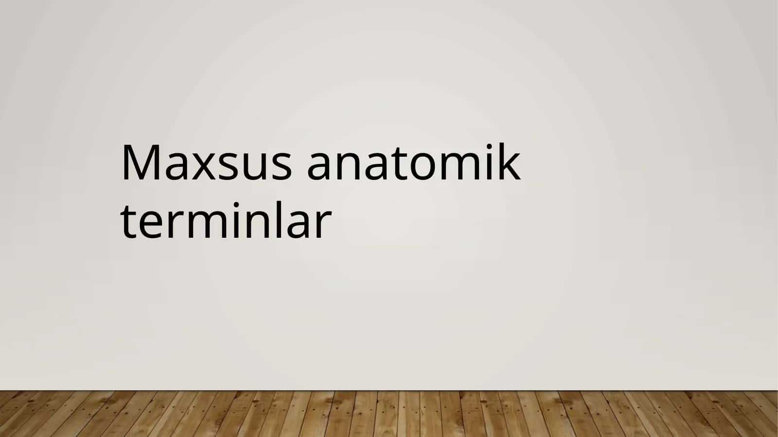 Maxsus anatomik terminlar 1