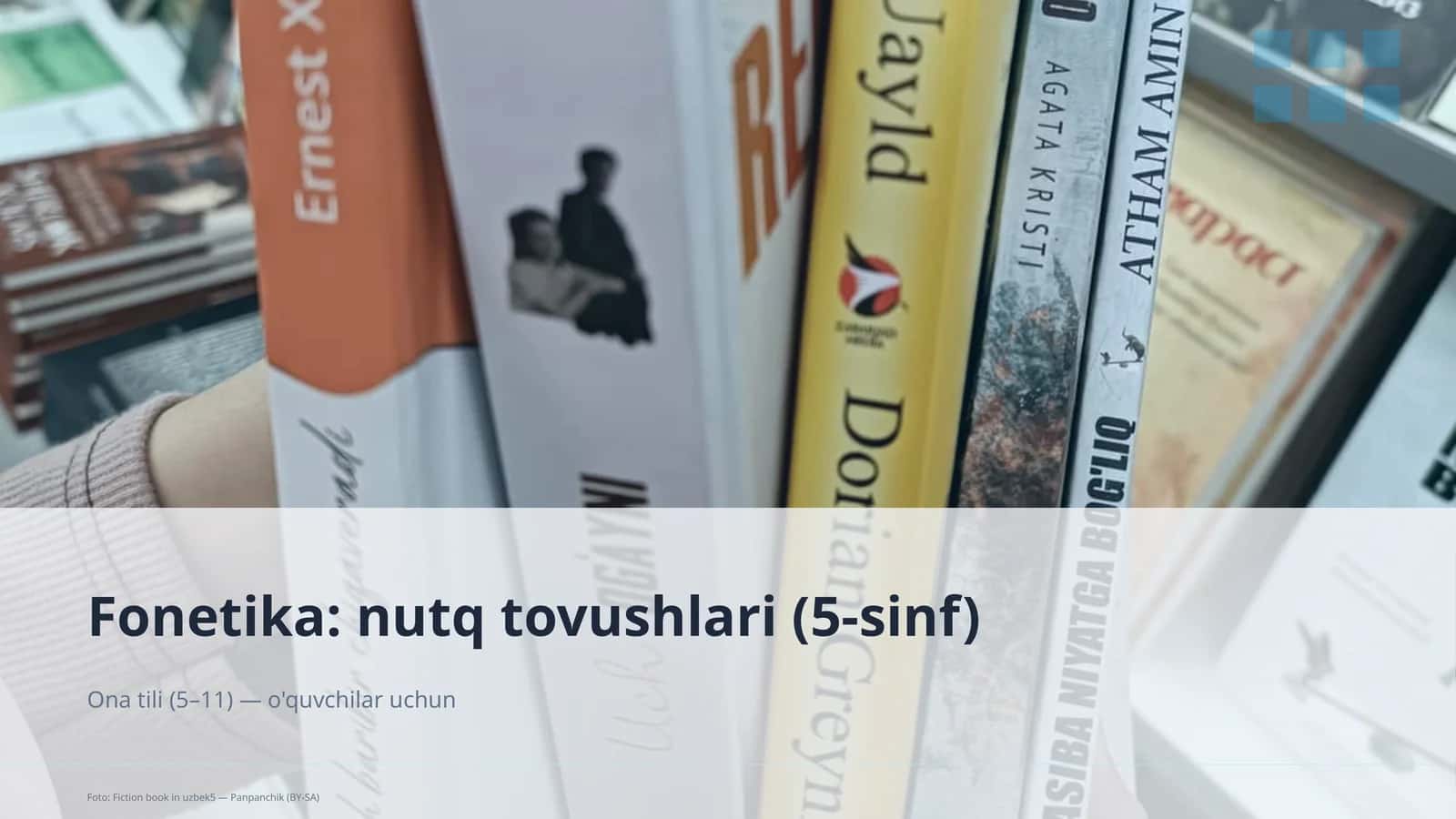 Fonetika: nutq tovushlari (5-sinf) 1