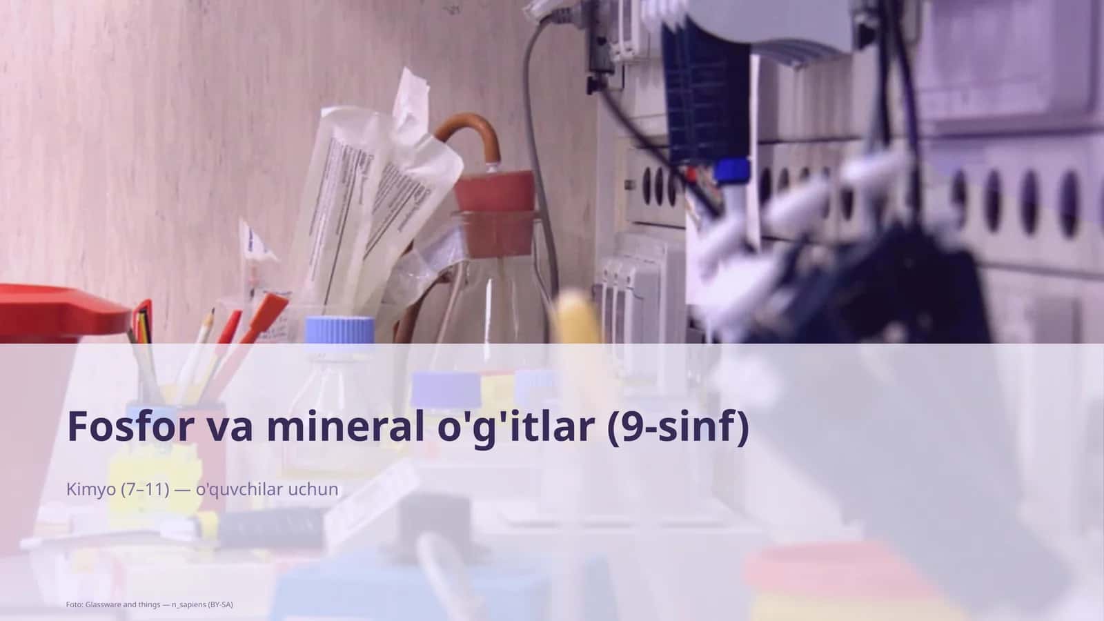 Fosfor va mineral o'g'itlar (9-sinf) 1