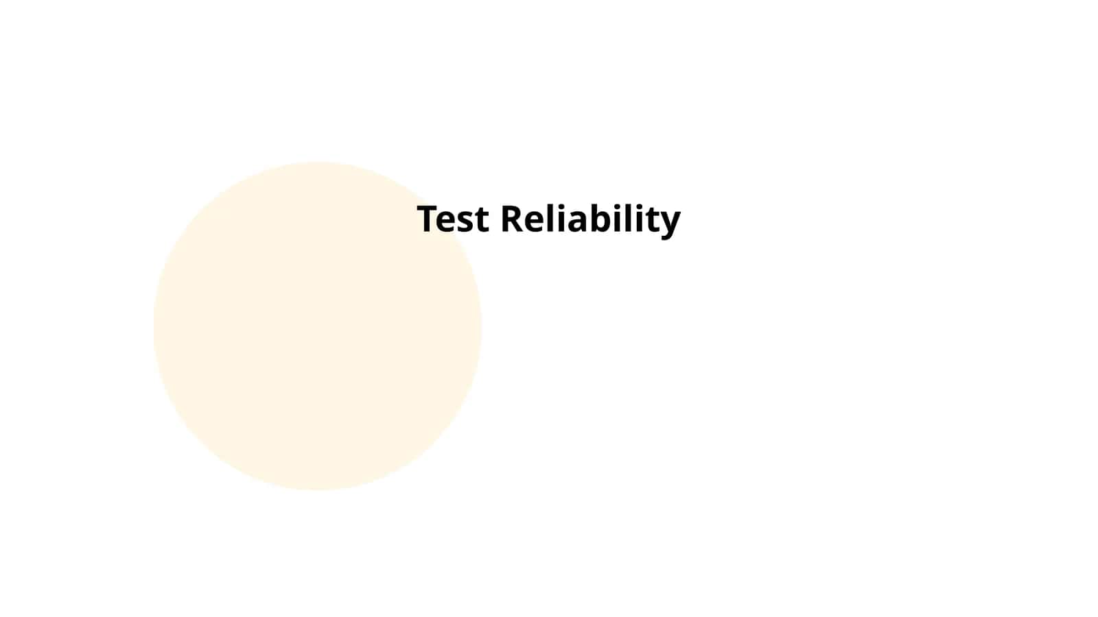 Test Reliability 1