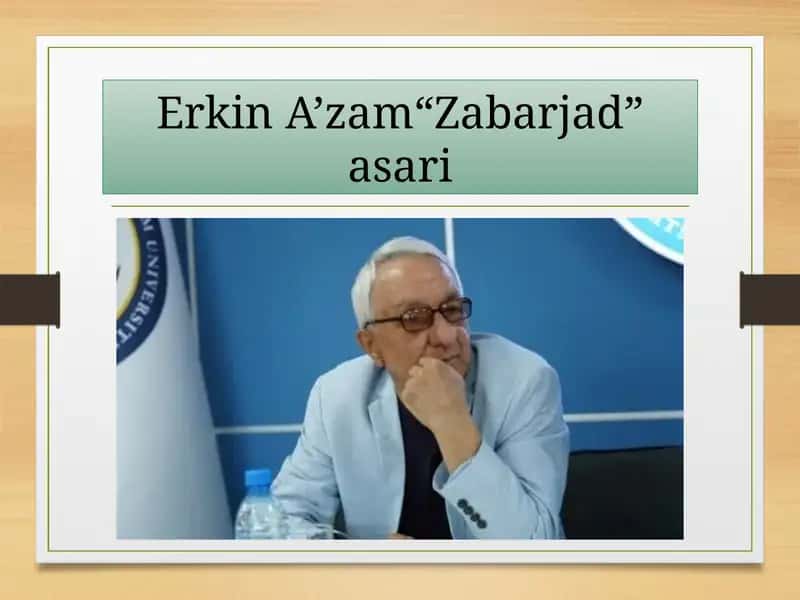 Erkin A’zam“Zabarjad”asari 1