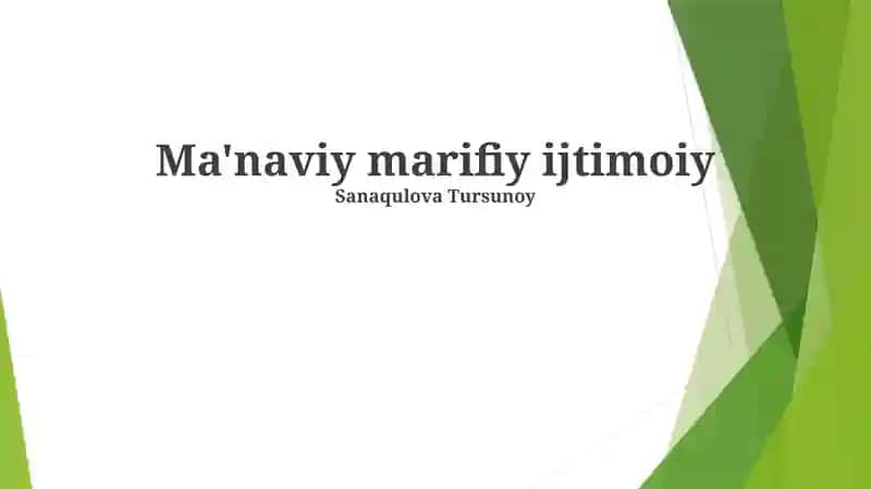 Ma'naviy-axloqiy tarbiya