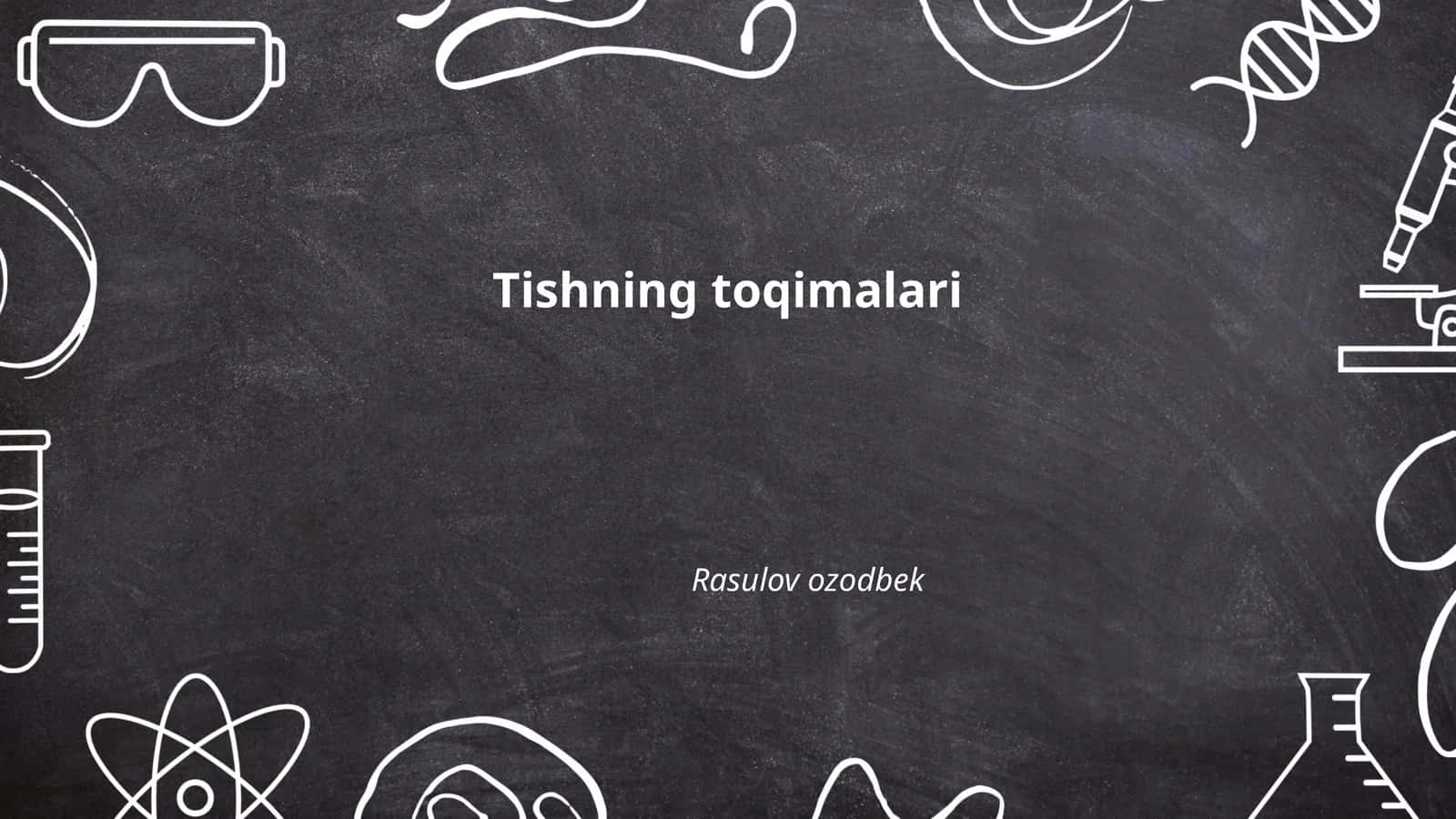 Tishning anatomiyasi 1