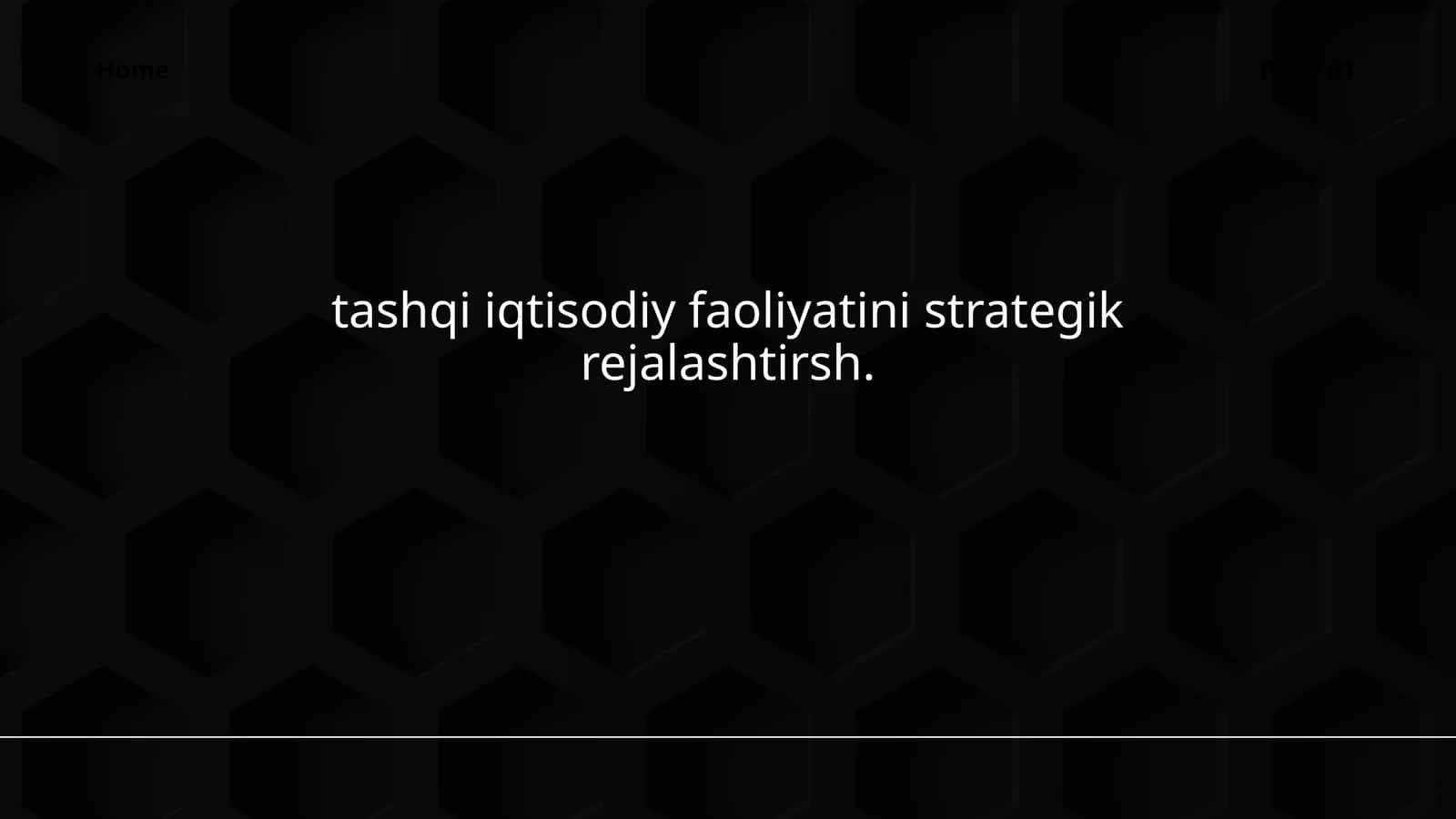 Tashqi iqtisodiy faoliyatni strategik rejalashtirish 1
