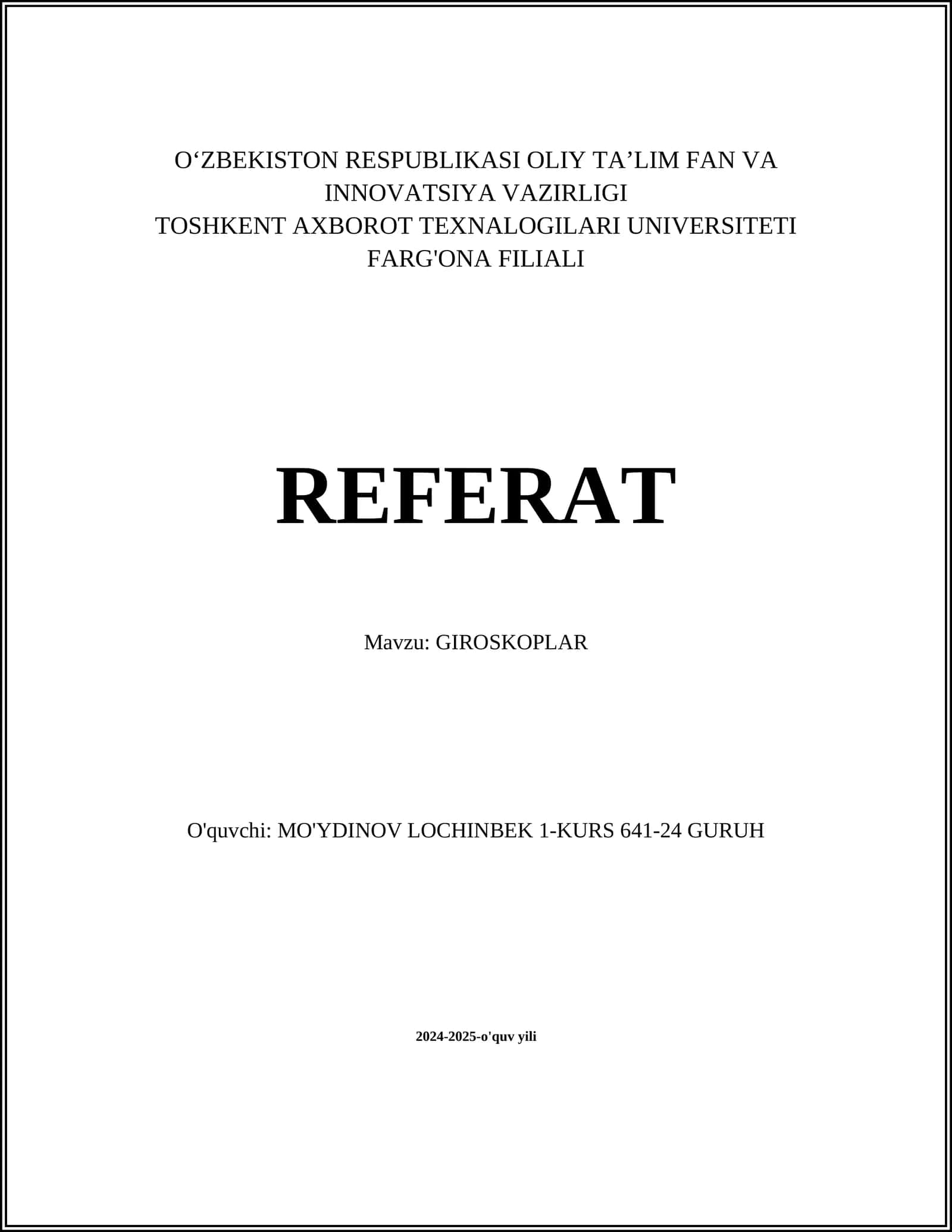 GIROSKOPLAR 1