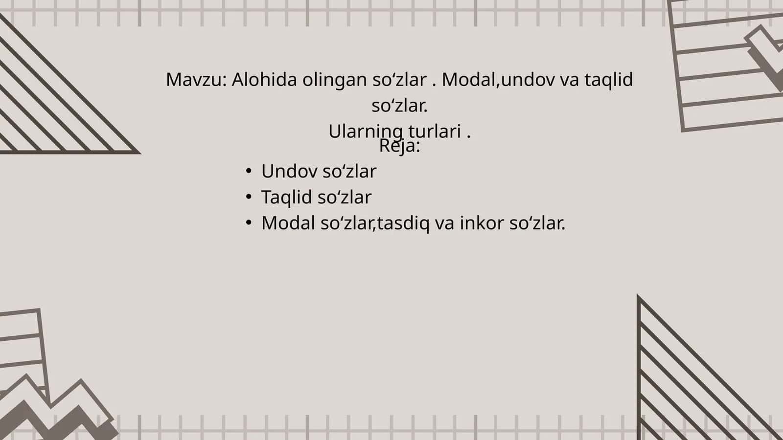 Alohida olingan soʻzlar 1