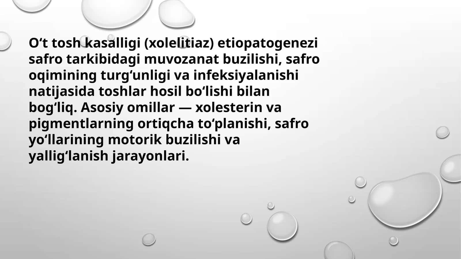 o't tosh kasalliklari patan 1