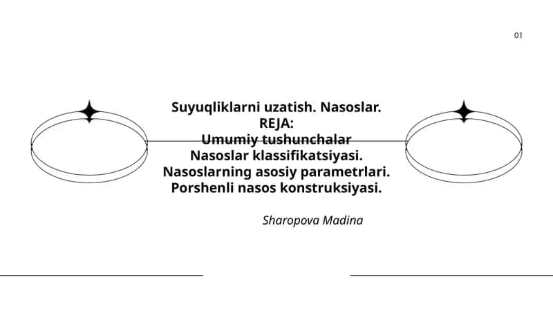 Suyuqliklarni uzatish. Nasoslar 1