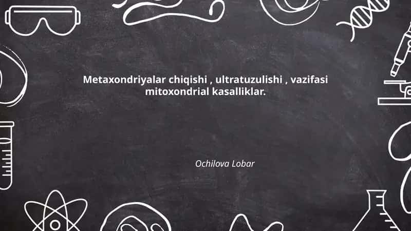 Mitoxondriyalar chiqishi 1