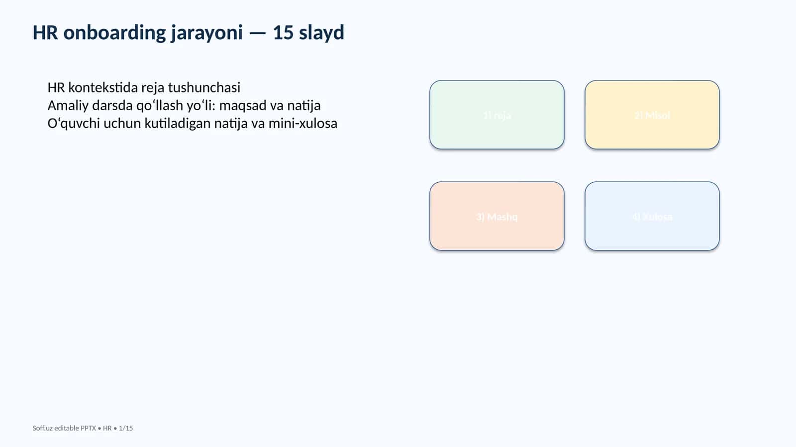 HR onboarding jarayoni 1