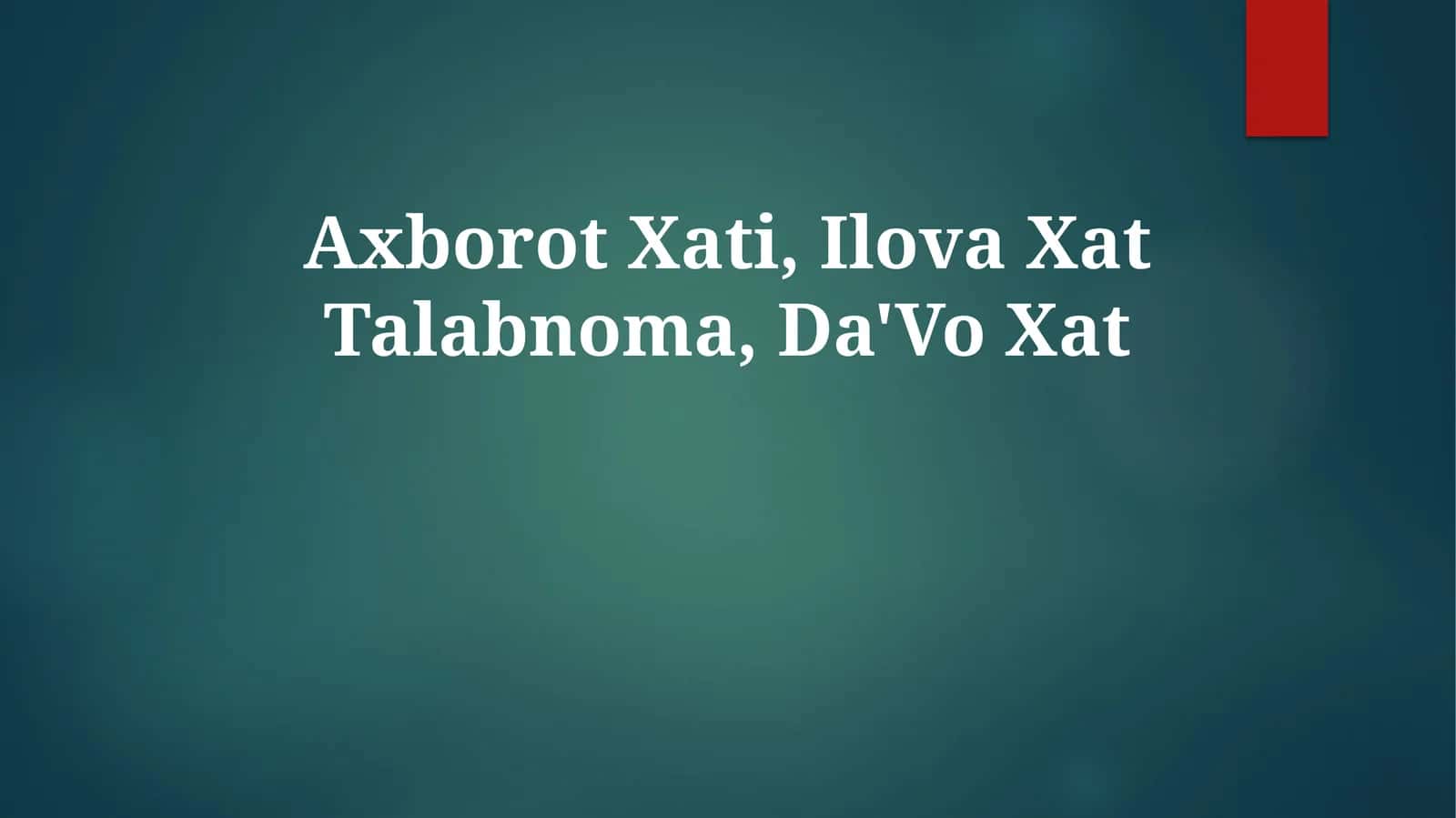 Axborot Xati 1