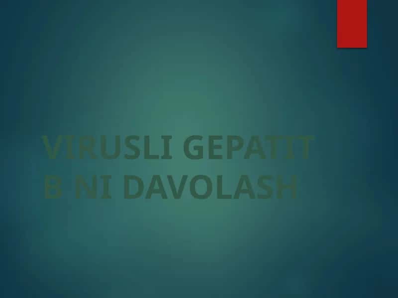 Gepatit B