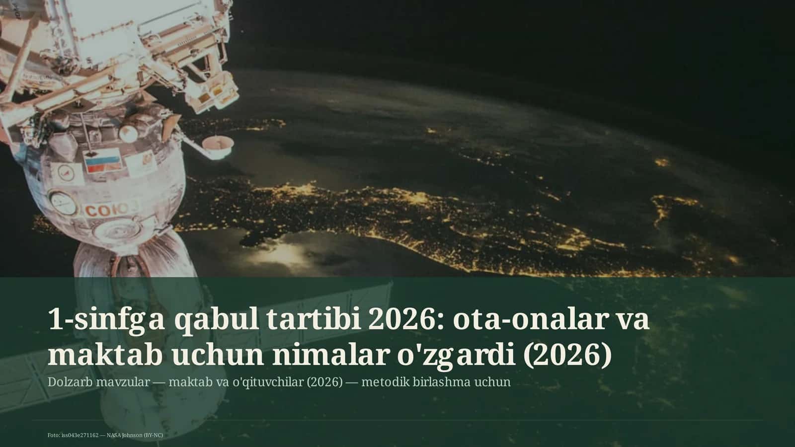 Dolzarb mavzular — maktab va o'qituvchilar (2026) — metodik birlashma uchun 1