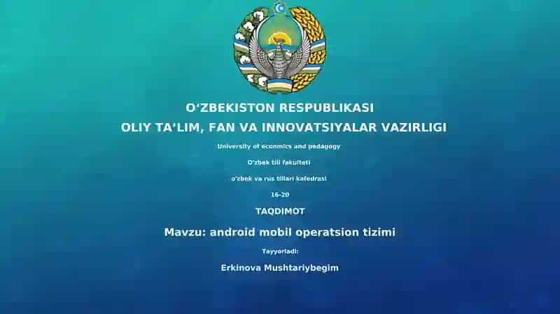 Android mobil operatsion tizimi