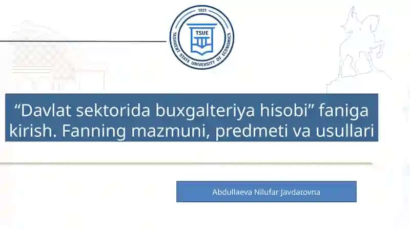 Davlat sektori buxgalteriya hisobi