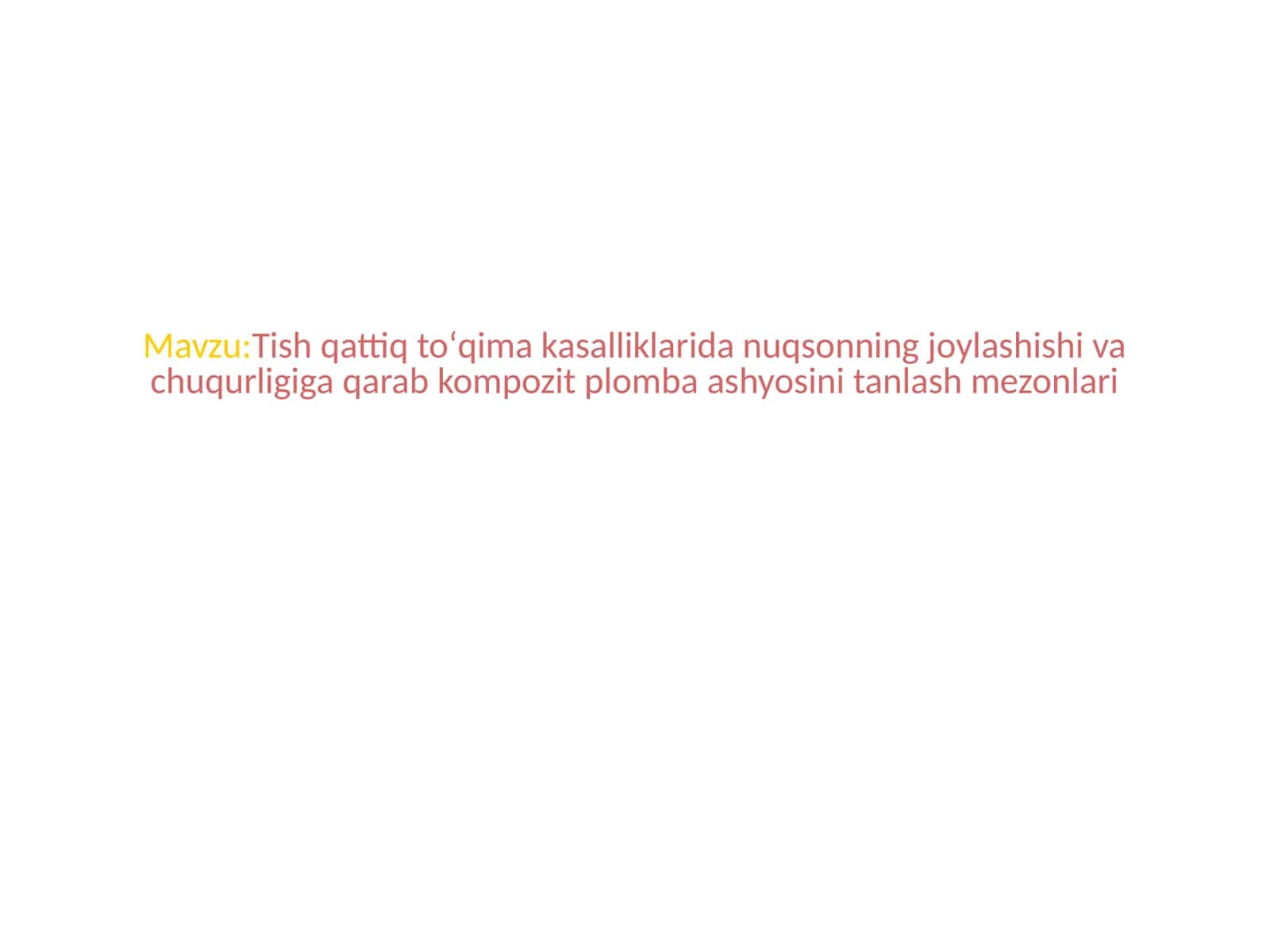 Kompozit plomba materiallari 1