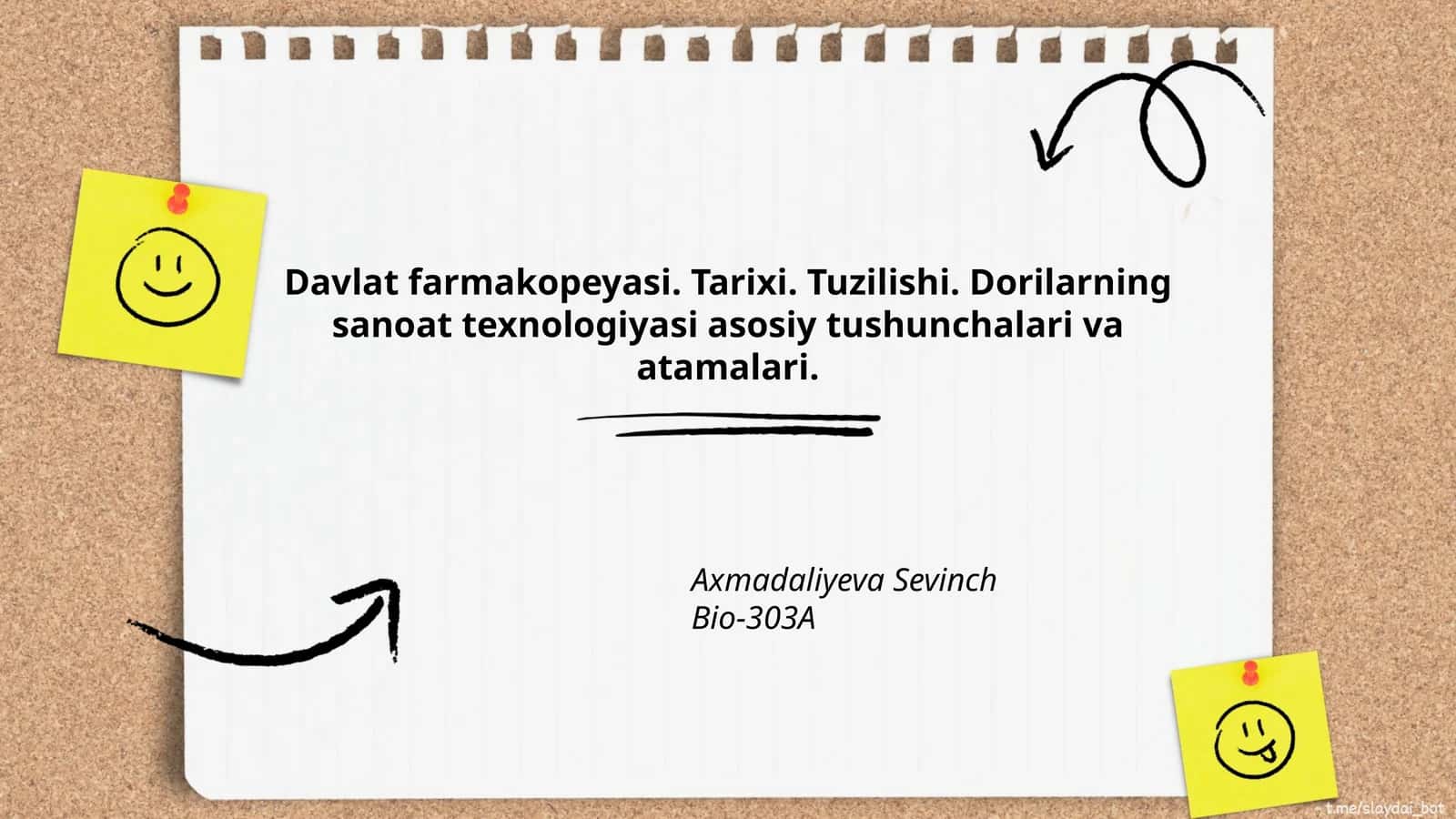 Davlat farmakopeyasi. Tarixi. Tuzilishi. Dorilarning sanoat texnologiyasi asosiy tushunchalari va atamalari 1