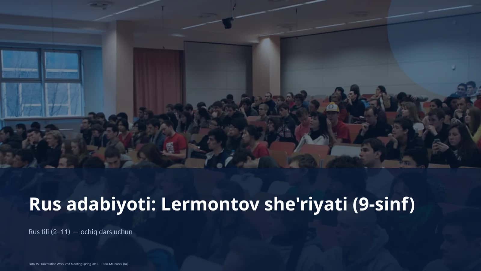 Rus adabiyoti: Lermontov she'riyati (9-sinf) 1