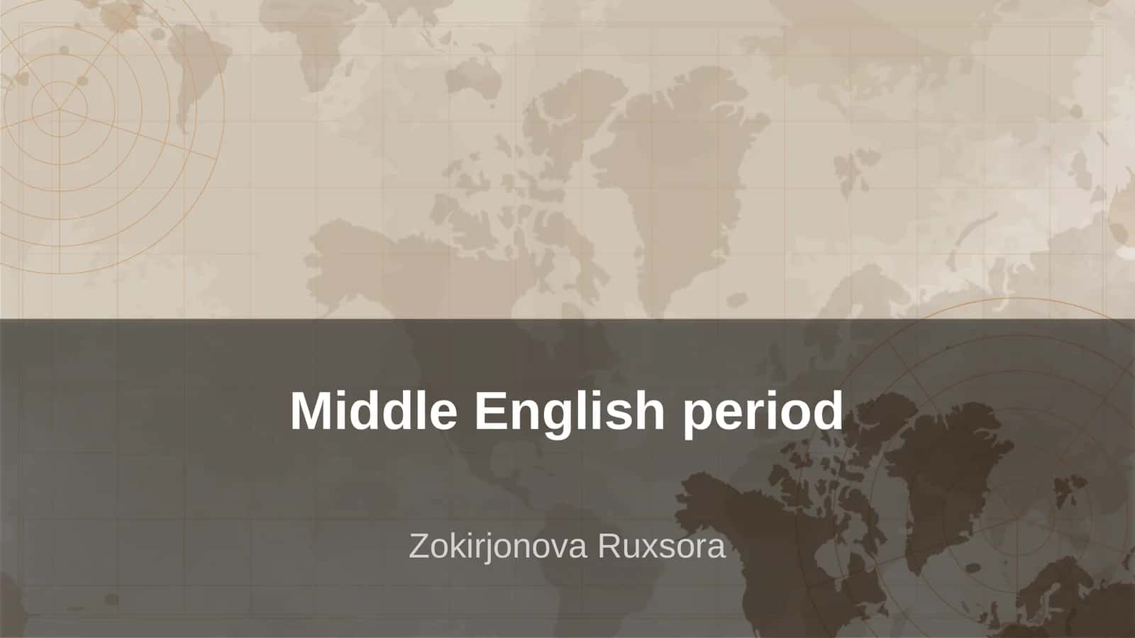 Middle English period 1