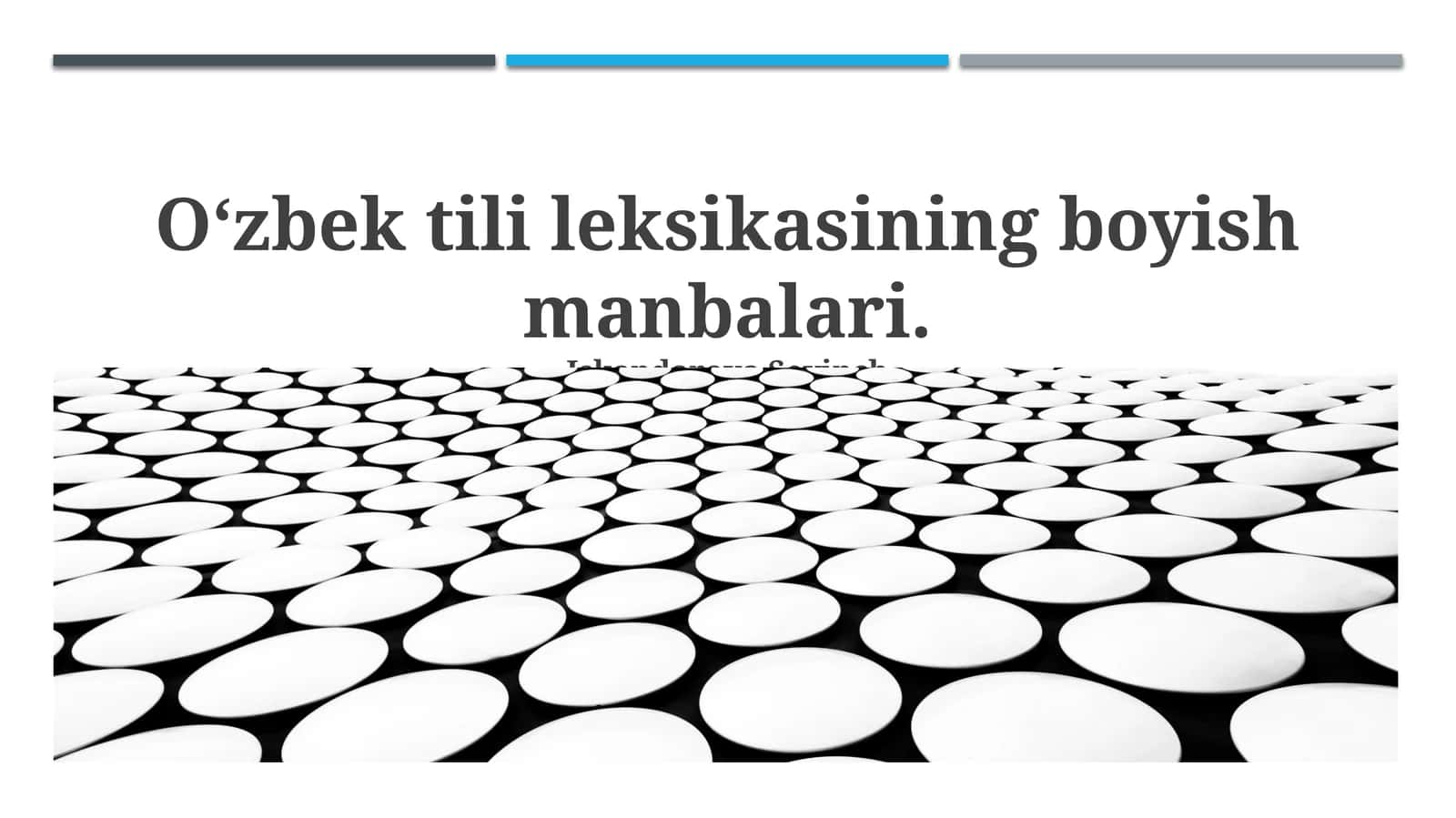O‘zbek tili leksikası 1