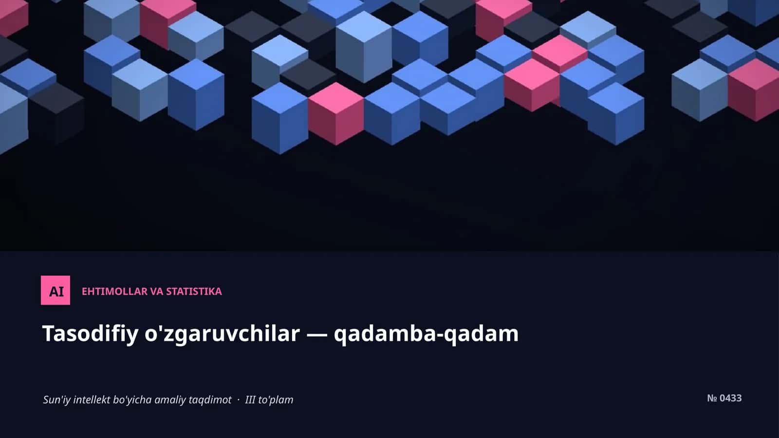 EHTIMOLLAR VA STATISTIKA 1
