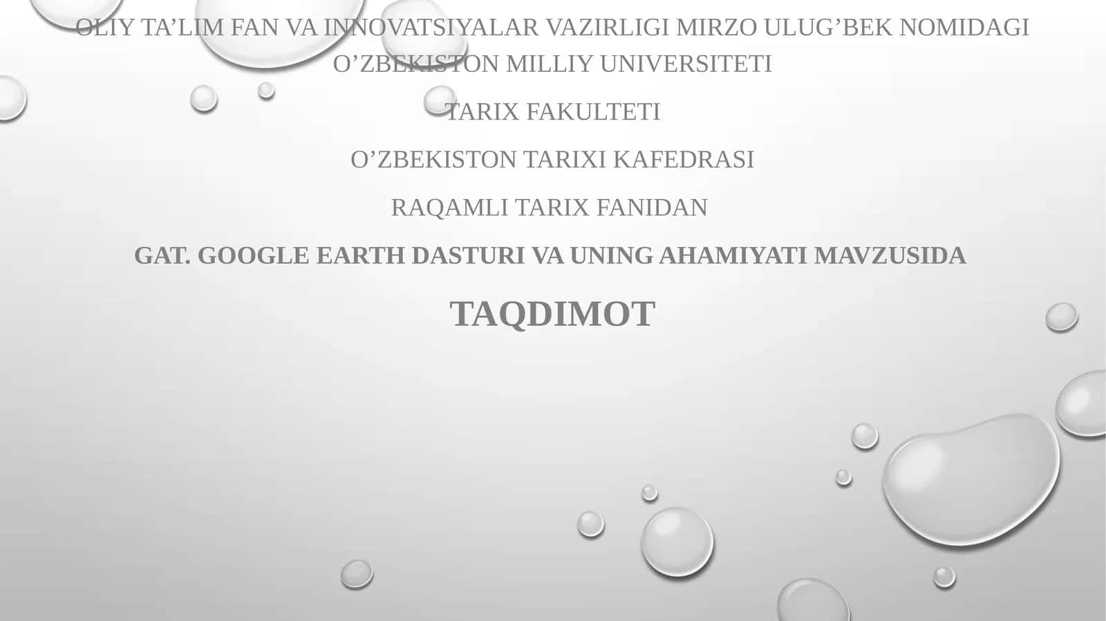 Google earth dasturi 1