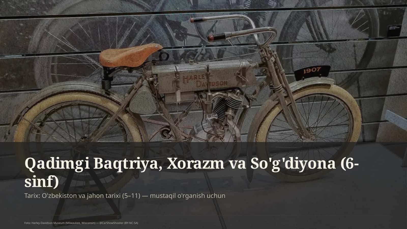 Qadimgi Baqtriya, Xorazm va So'g'diyona (6-sinf) 1