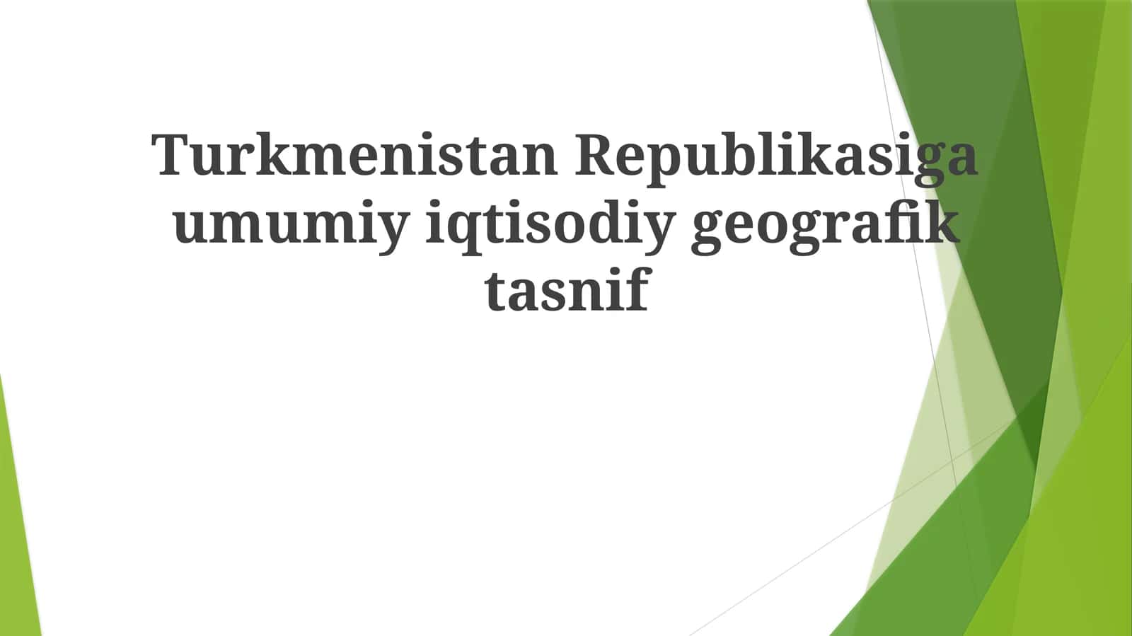 TurkmenistanRepublikasigaumumiyiqtisodiygeografiktasnif 1