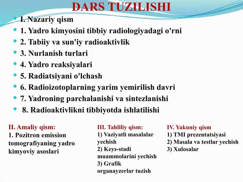 Radiologiya va Nuklear Tibbiyot 1