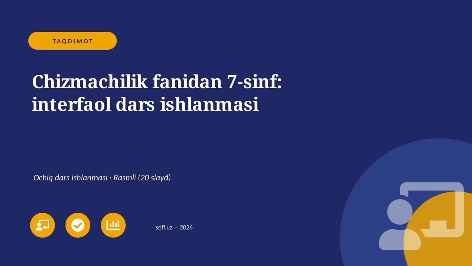 Chizmachilik fanidan 7-sinf: interfaol dars ishlanmasi 1