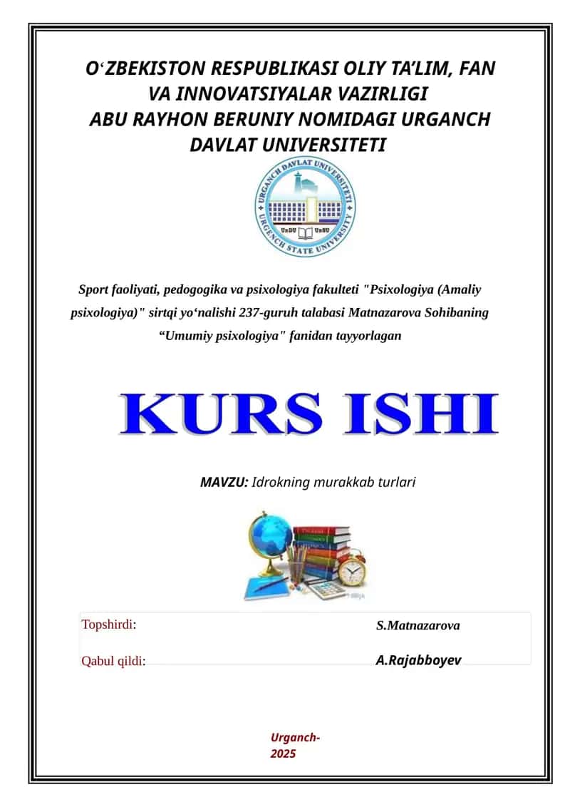 Idrokning murakkab turlari 1