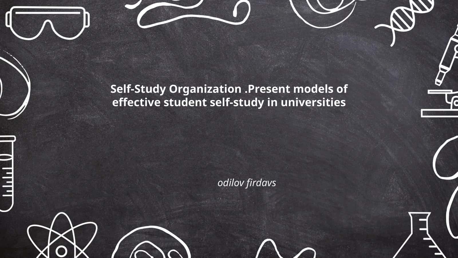 Self-Study Organization 1