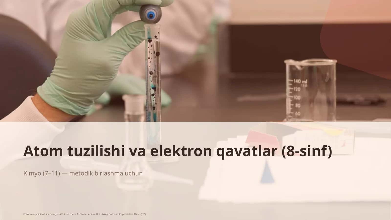 Atom tuzilishi va elektron qavatlar (8-sinf) 1