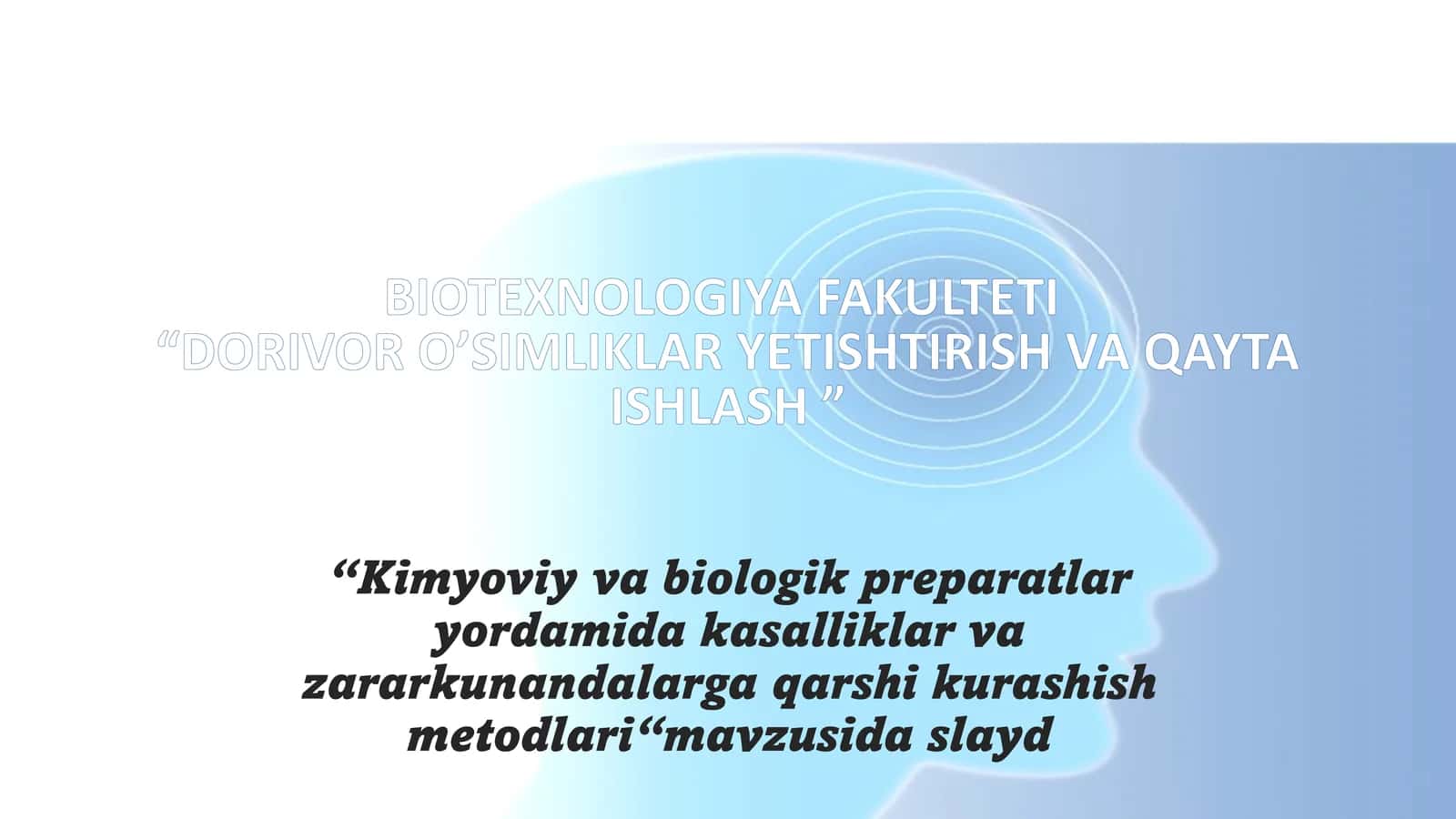 Kimyoviy va Biologik Preparatlar Yordamida Kasalliklar va Zararkunandalarga Qarshi Kurashish Usullari 1