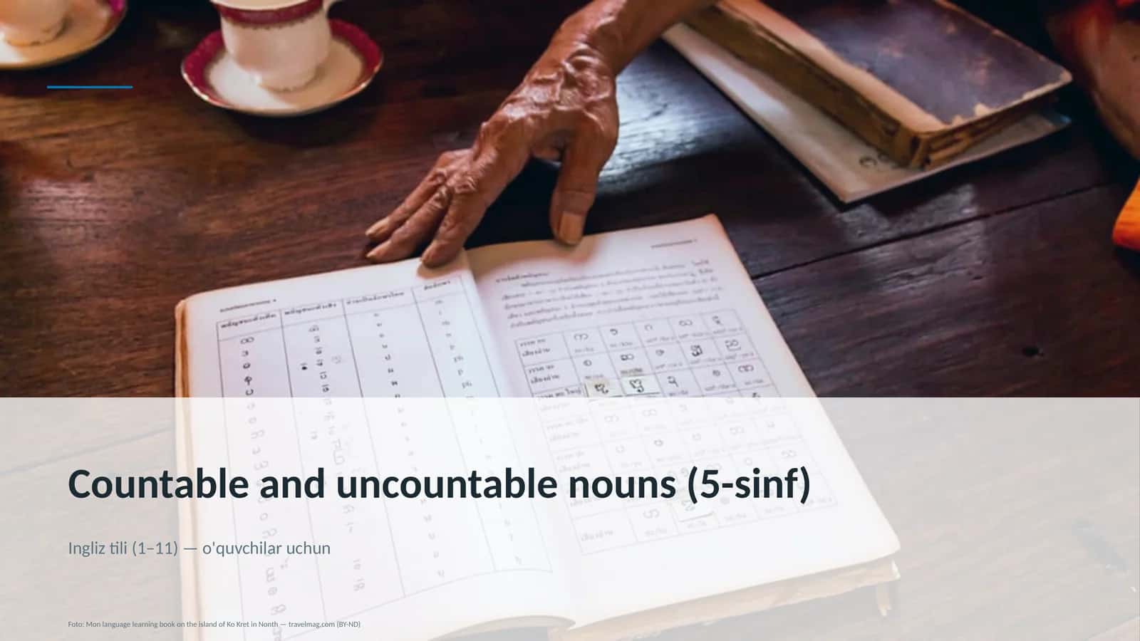 Countable and uncountable nouns (5-sinf) 1