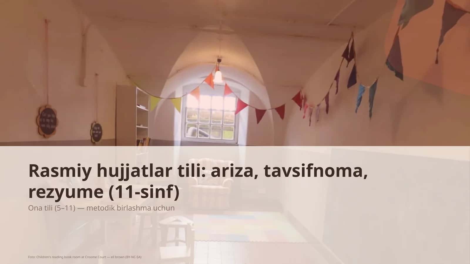 Ona tili (5–11) — metodik birlashma uchun 1