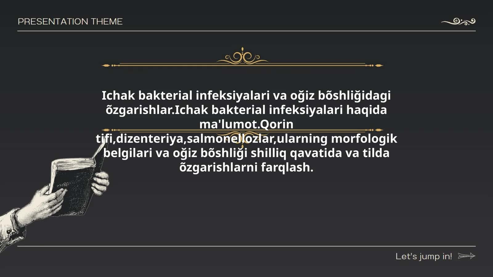 Ichak bakterial infeksiyalari va oğiz bõshliğidagi õzgarishlar 1