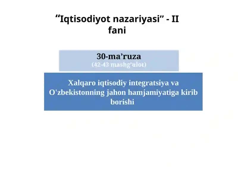 Iqtisodiyot nazariyasi 1