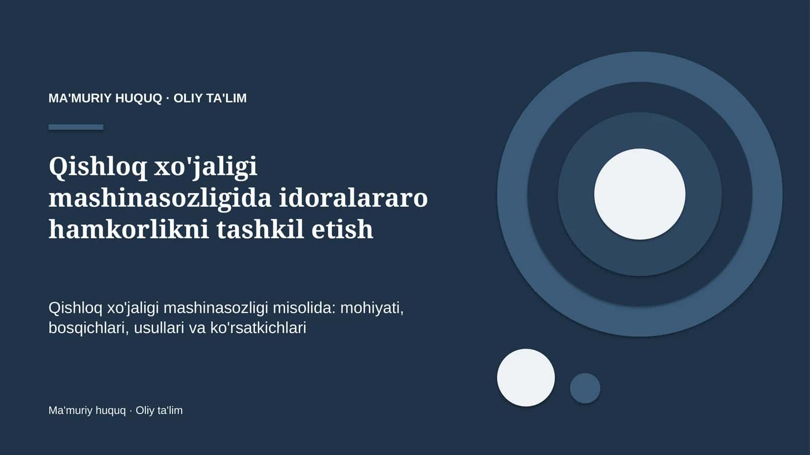 qishloq xo'jaligi mashinasozligida idoralararo hamkorlikni tashkil etish 2519 1