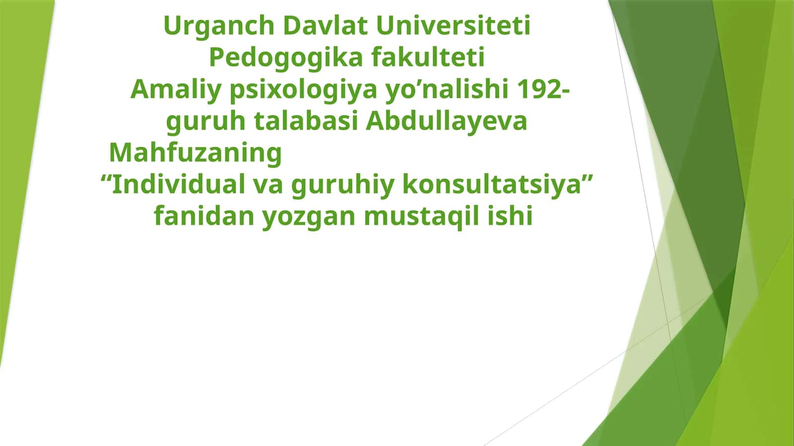Sotsial psixologik trening 1
