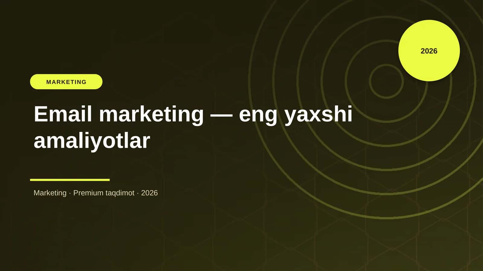 Email marketing — eng yaxshi amaliyotlar 1