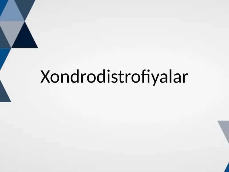 Xondrodistrofiyalar 1