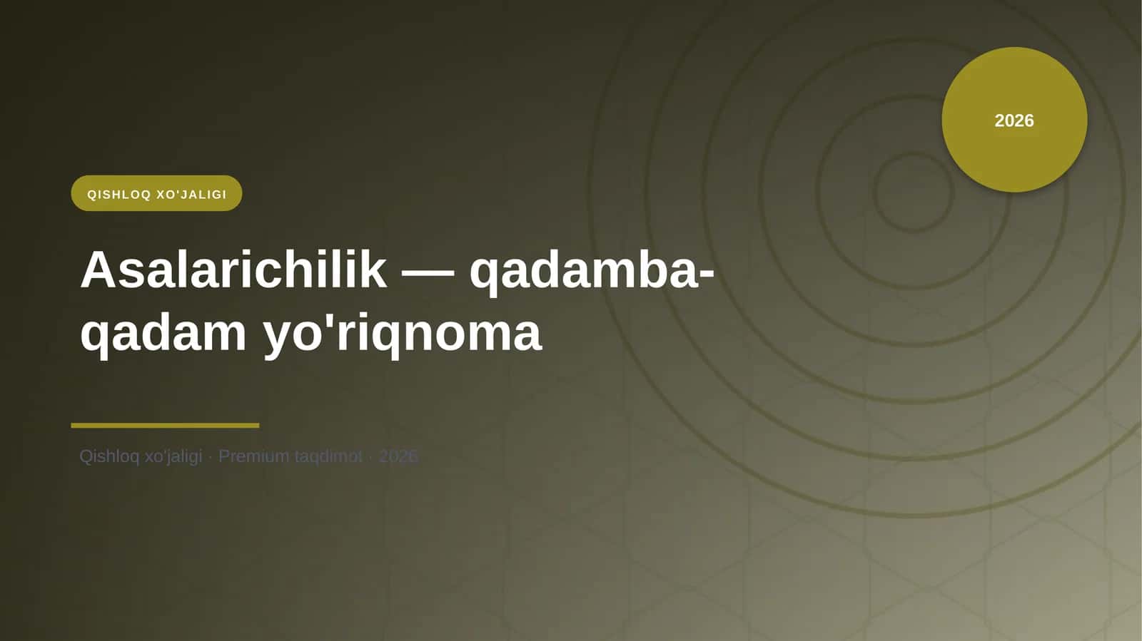Asalarichilik — qadamba-qadam yo'riqnoma 1