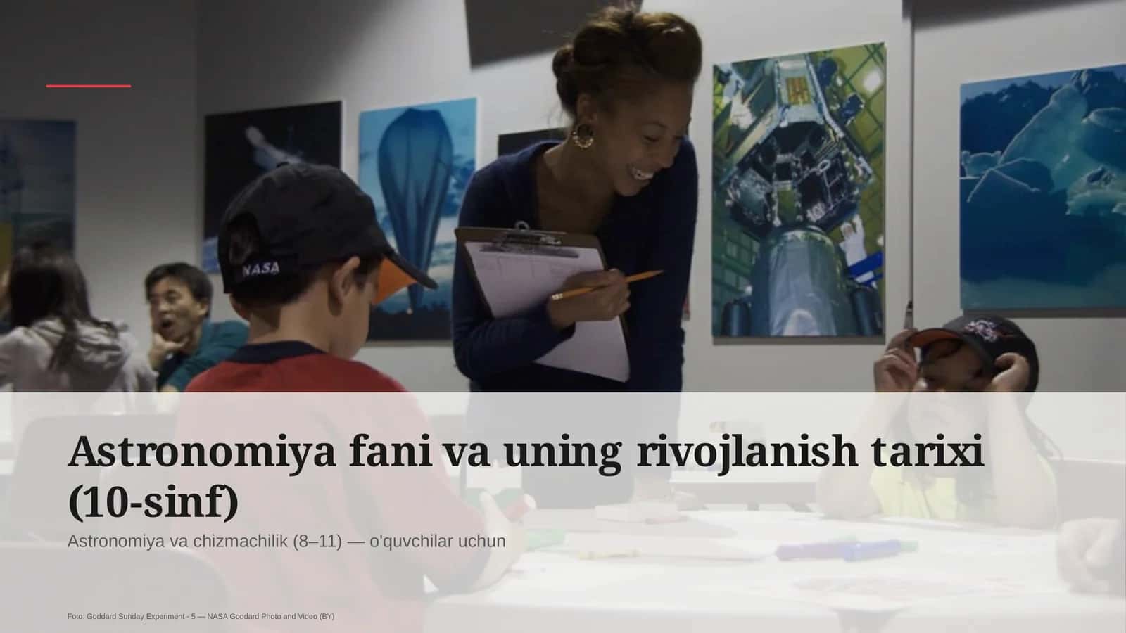 Astronomiya fani va uning rivojlanish tarixi (10-sinf) 1