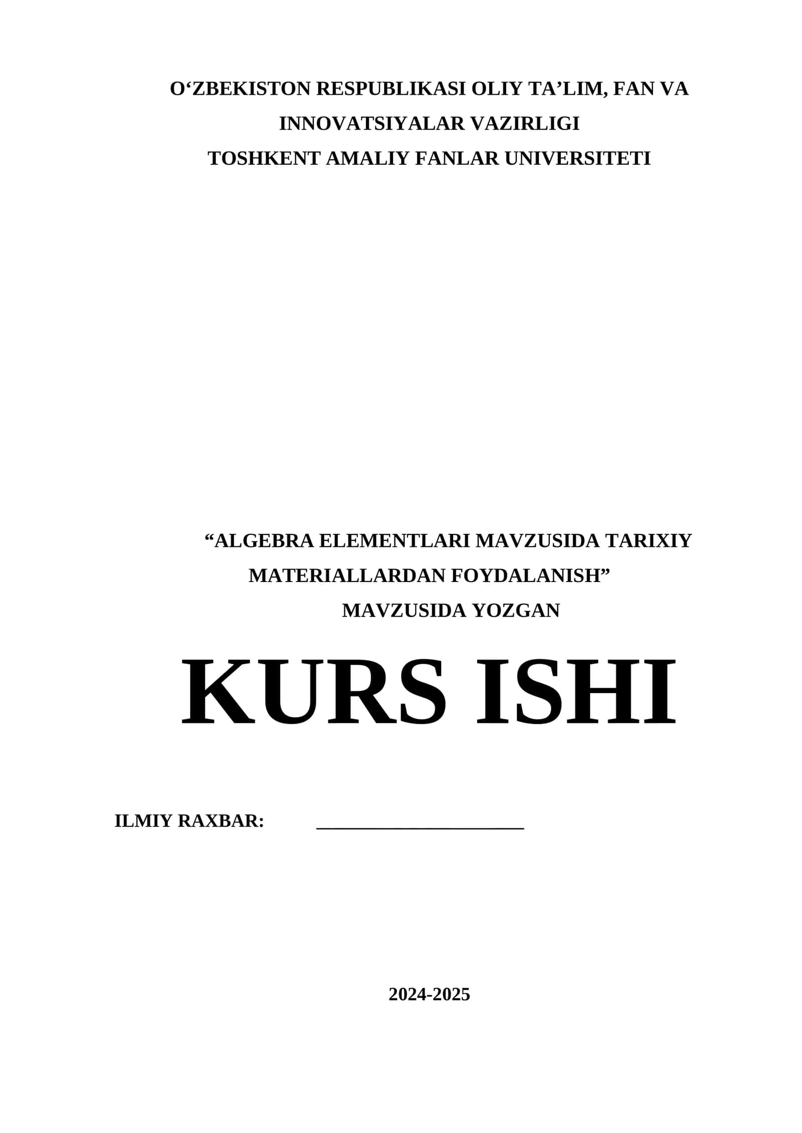 Algebra Elementlari Mavzusida Tarixiy Materiallardan Foydalanish 1